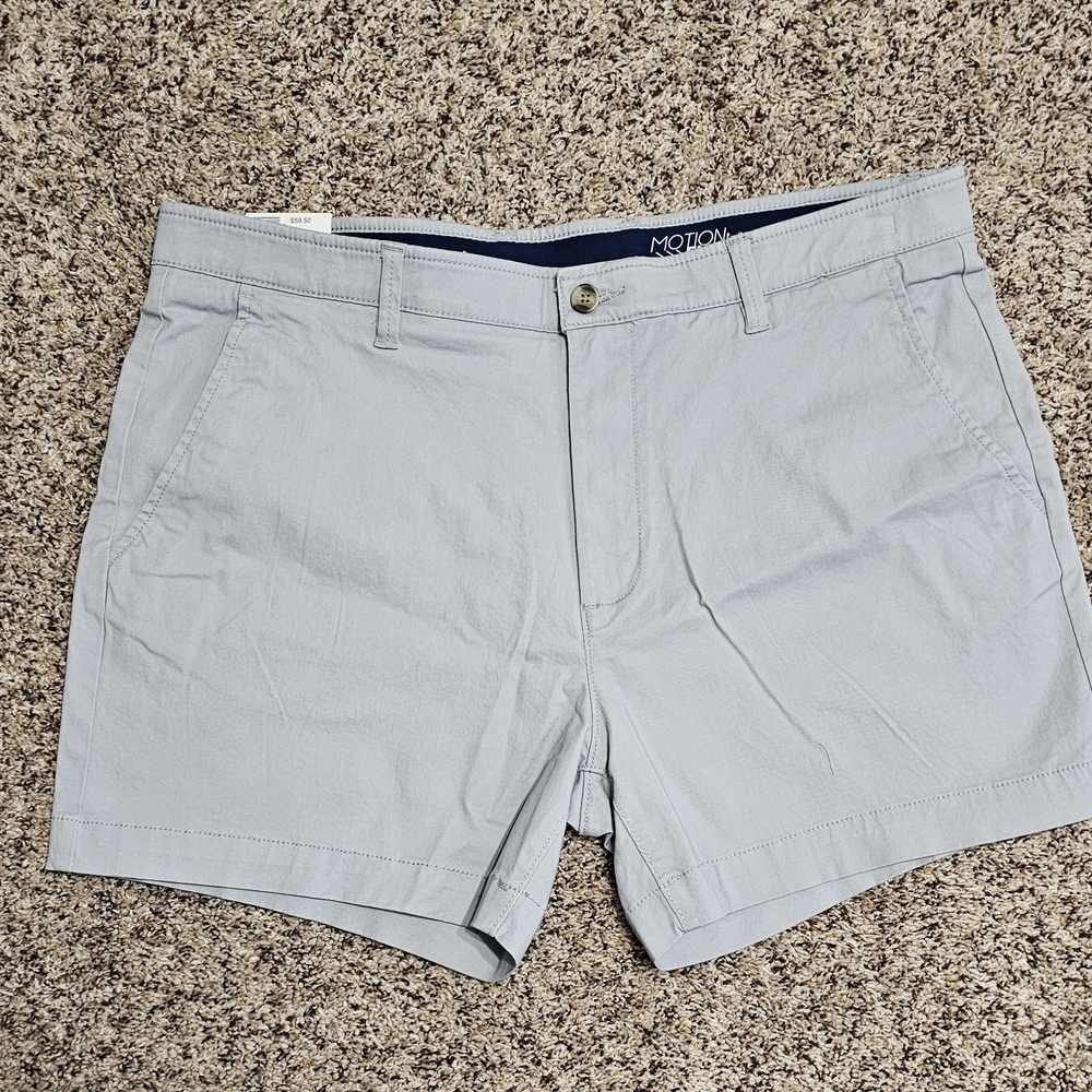 crown & ivy Light Gray Motion Flex Mens Shorts